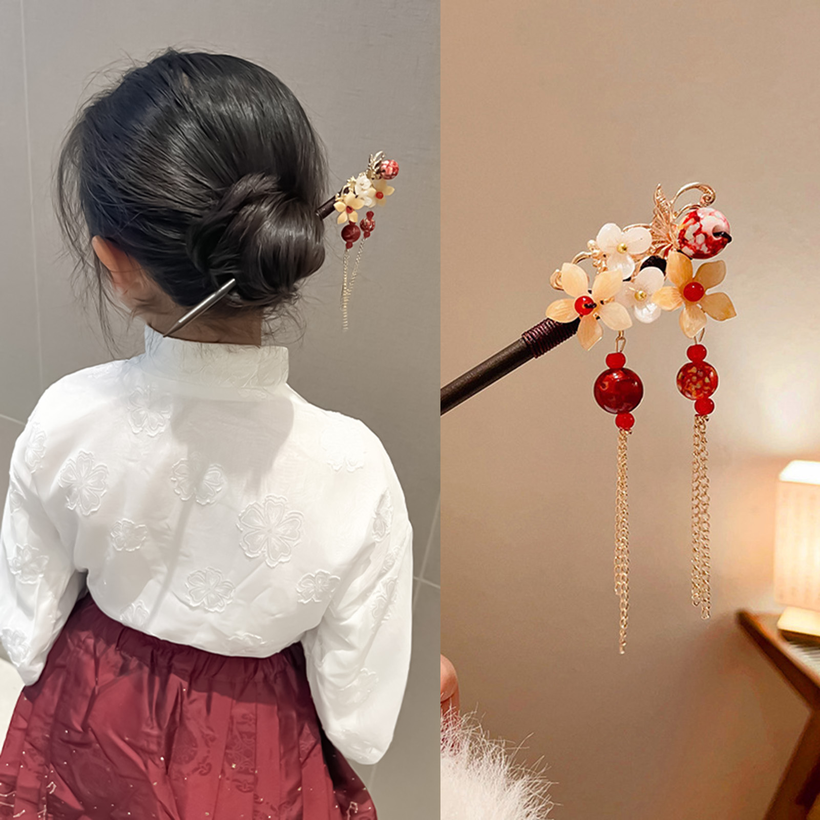 Florist Supplies - Holiday Party Chinese Hair Stick Alloy