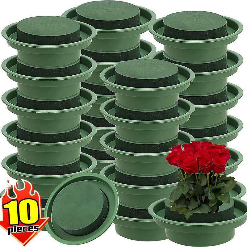 Floral Foam Oasis - 10/1x Green Floral Foam Blocks Water