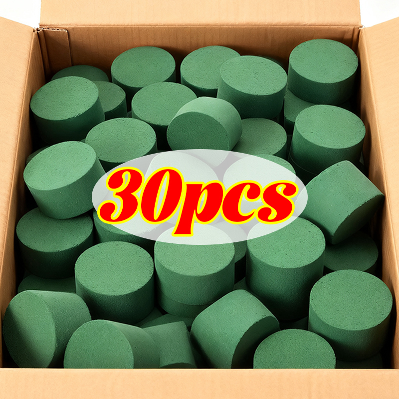 Floral Foam Oasis - Green Floral Foam Blocks Round Dry