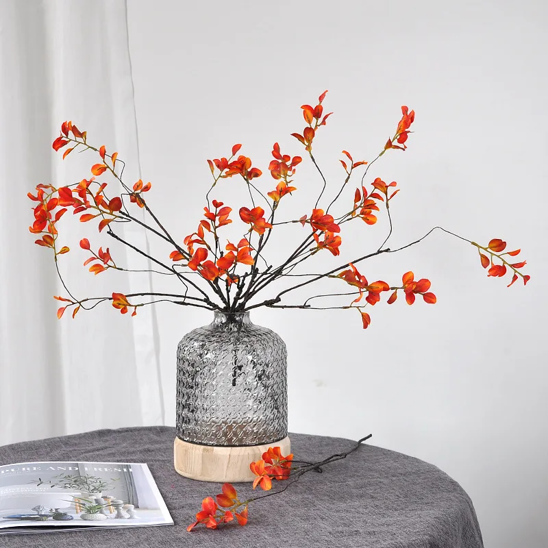 Florist Supply Vases - 57cm Red Leaf Artificial Flower Wedding