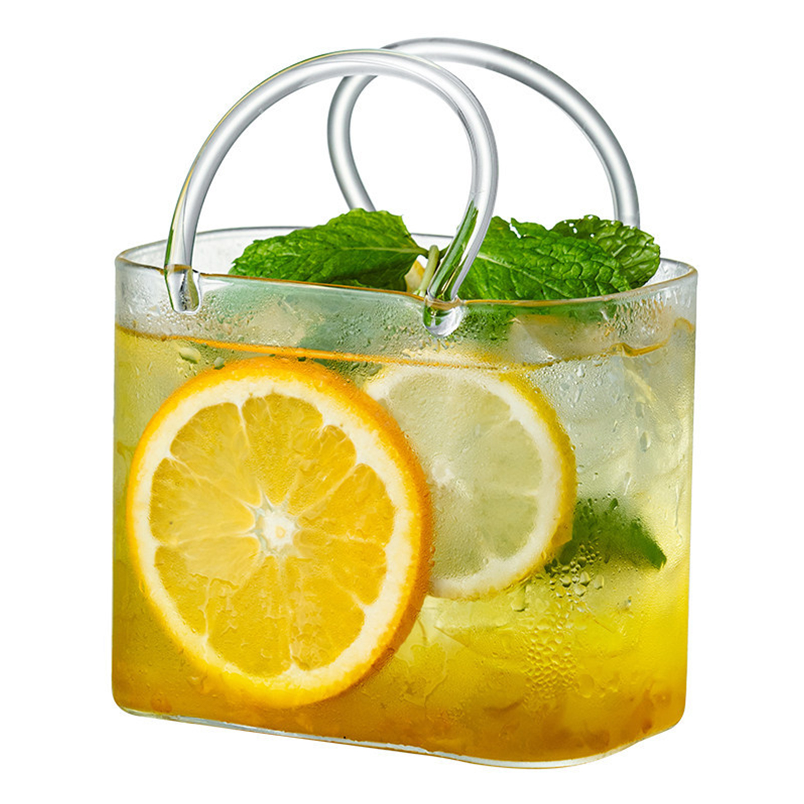 Glass Purse with Glass Straw C - Florist Supply Vases บทวิจารณ์และราคา