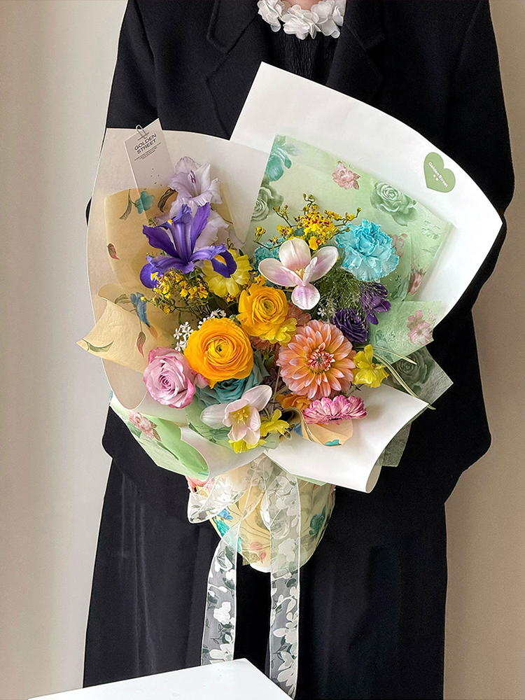 5pcs, Valentine's Day Korean P - Florist Supply Paper บทวิจารณ์และราคา
