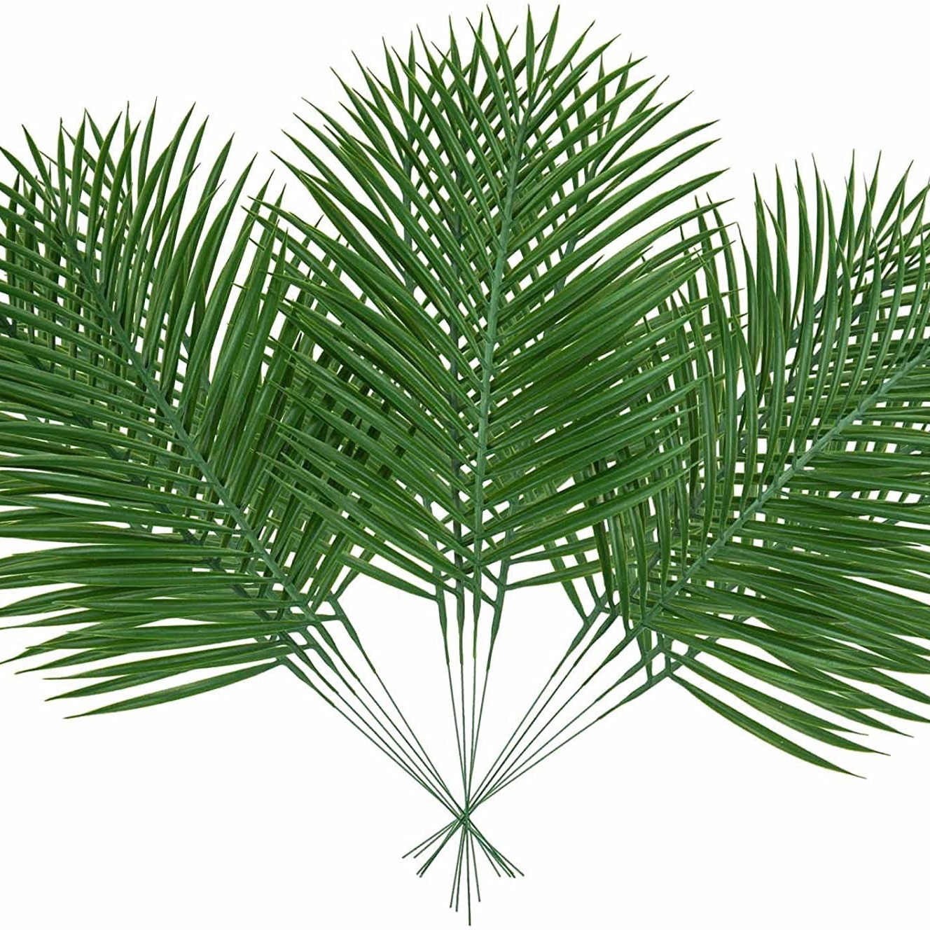 5pcs Golden Artificial Palm Le - Florist Supply Vases บทวิจารณ์และราคา