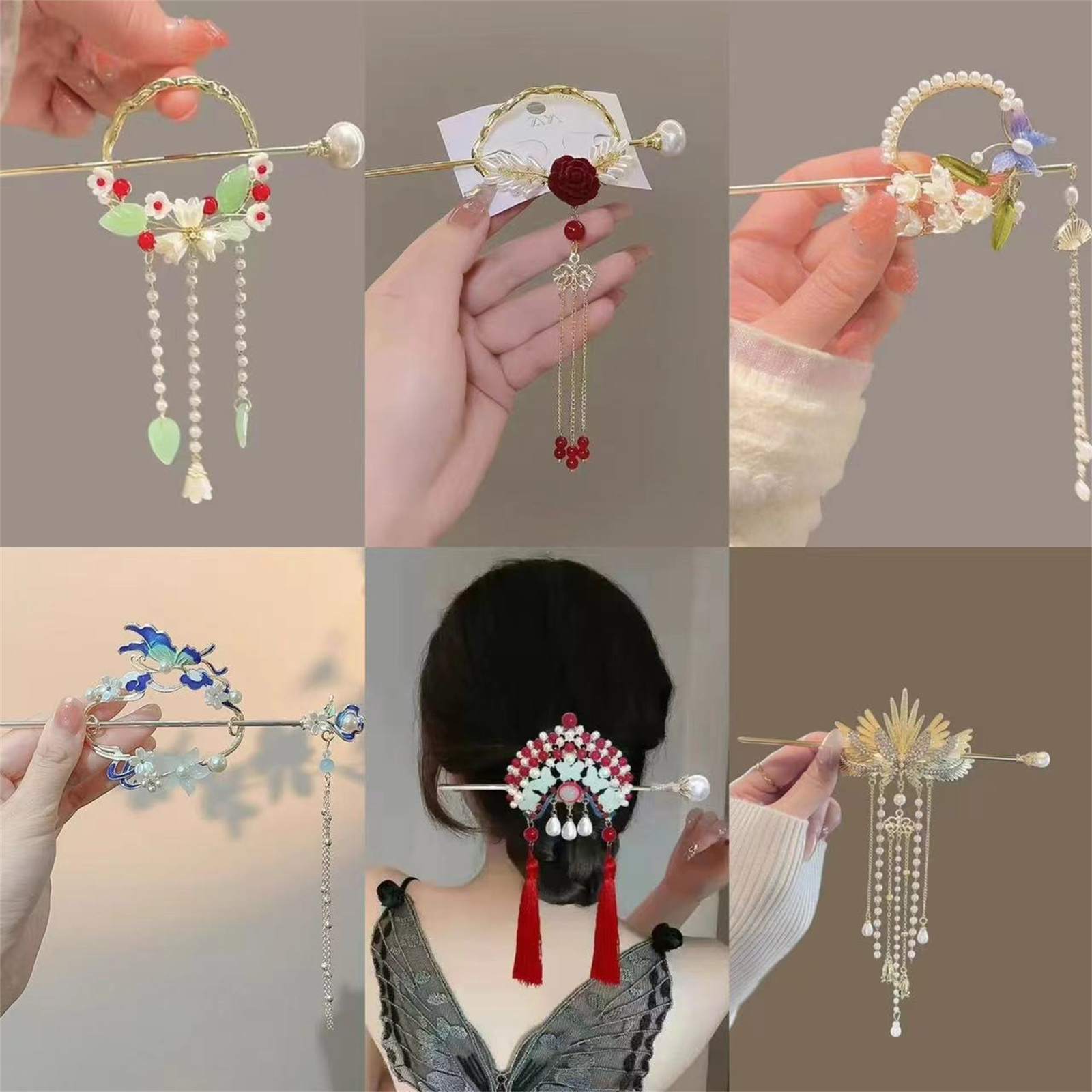 Ethnic Style Hairpin For Women - Florist Supplies บทวิจารณ์และราคา