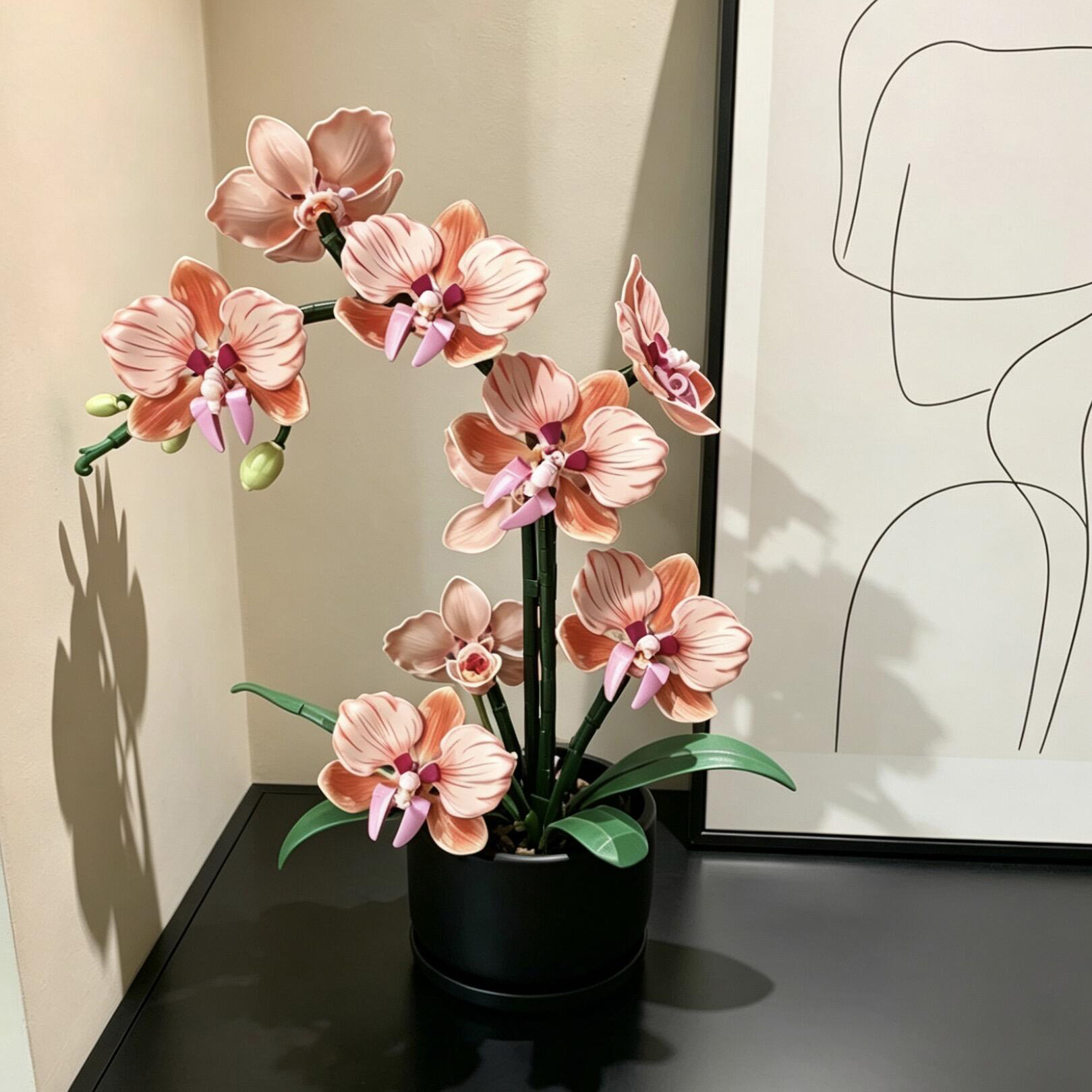 Orange Phalaenopsis Orchid Bui - Florist Supply Vases บทวิจารณ์และราคา