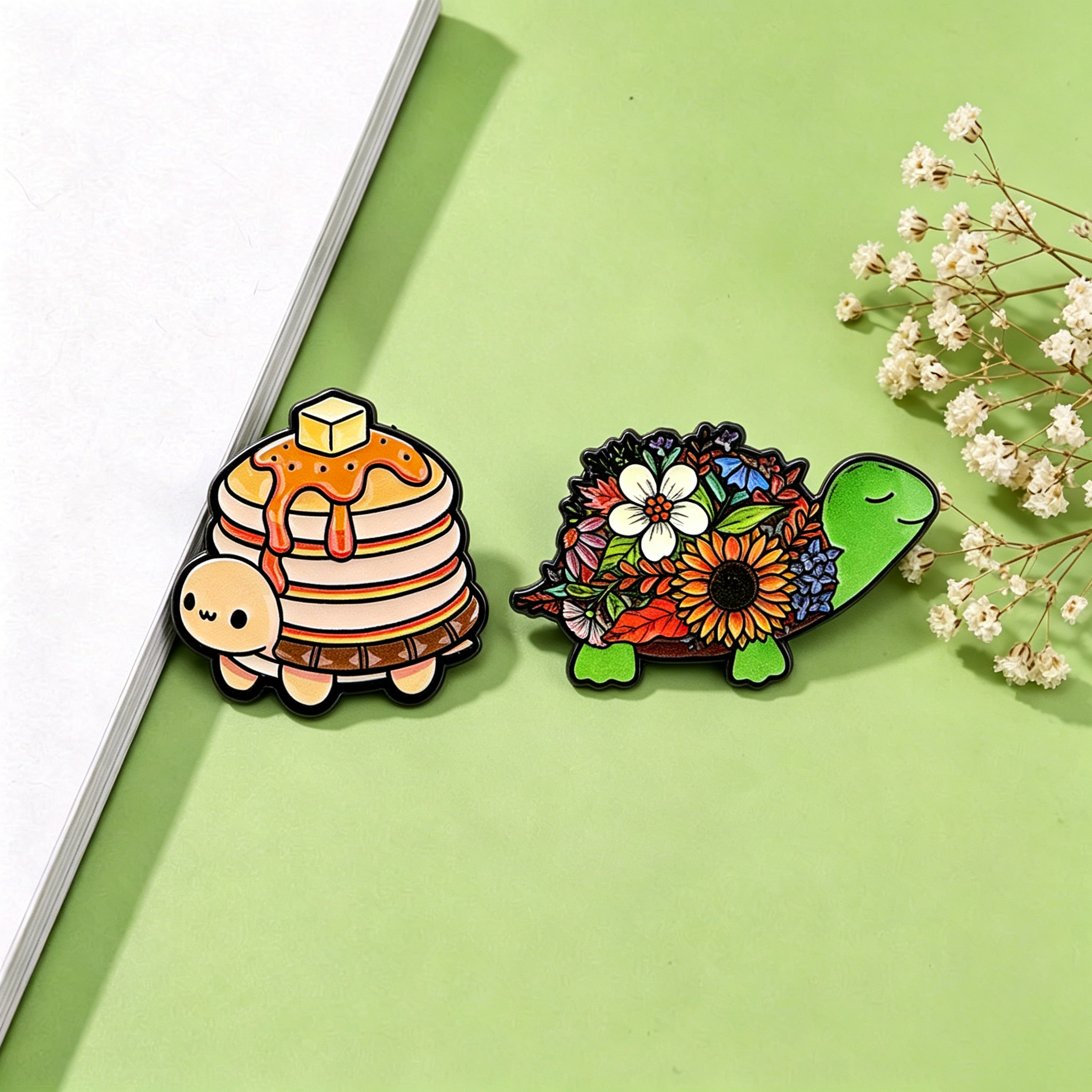 Pancake & Flower Turtle Enamel - Florist Supplies บทวิจารณ์และราคา