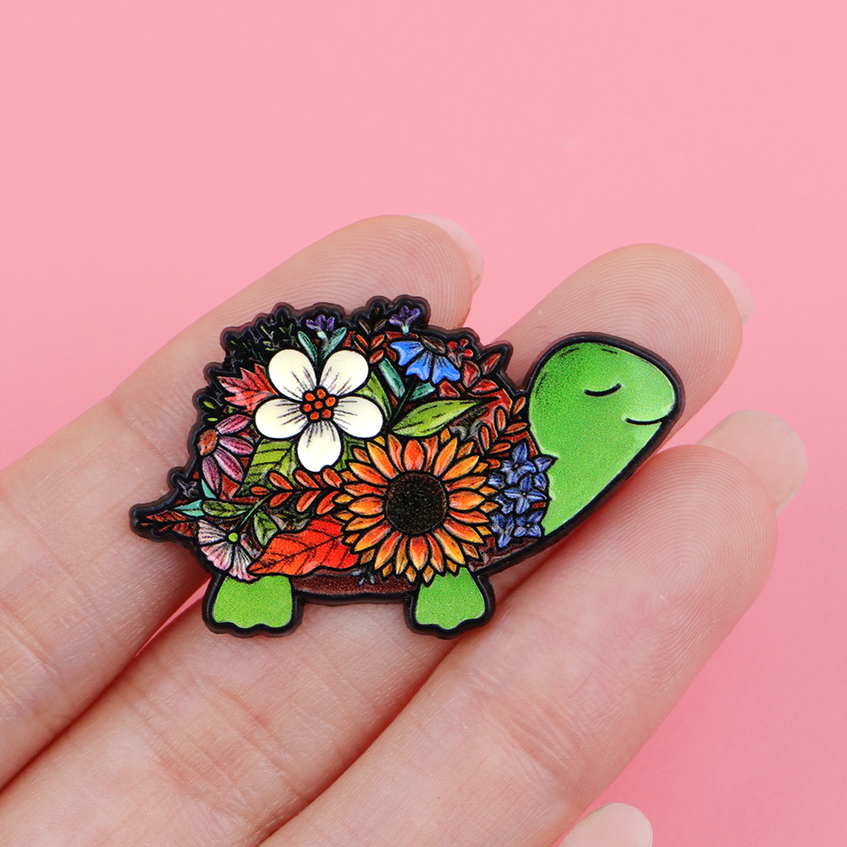 Pancake & Flower Turtle Enamel - Florist Supplies บทวิจารณ์และราคา
