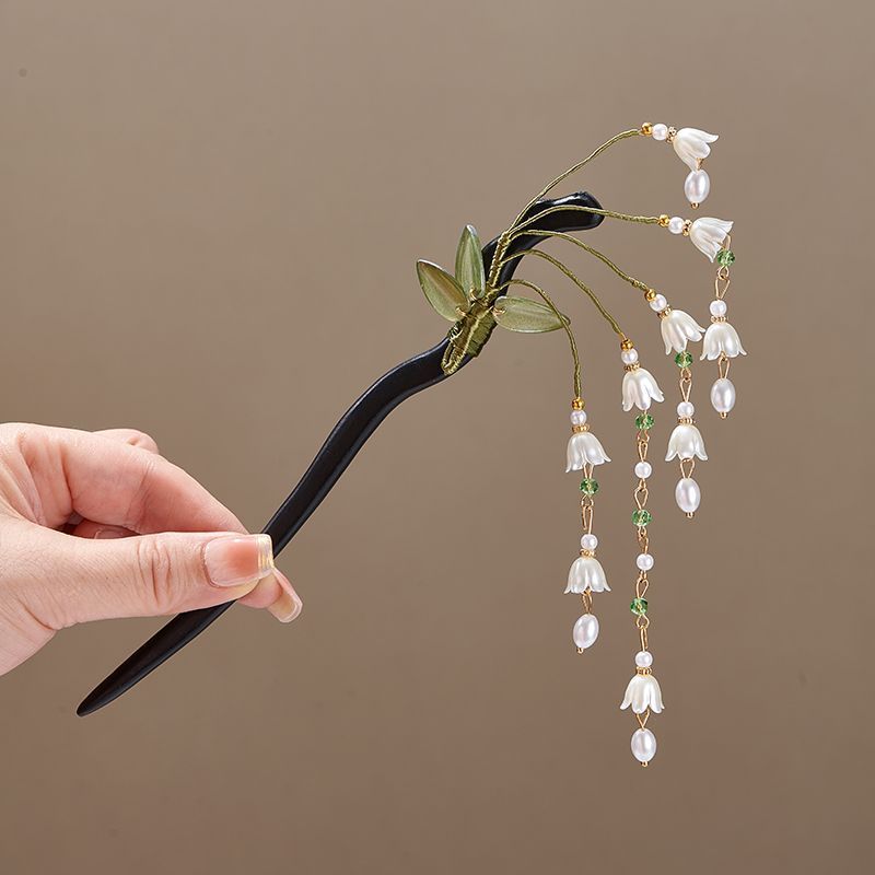 Wooden Flower Hairpin Vintage  - Florist Supplies บทวิจารณ์และราคา