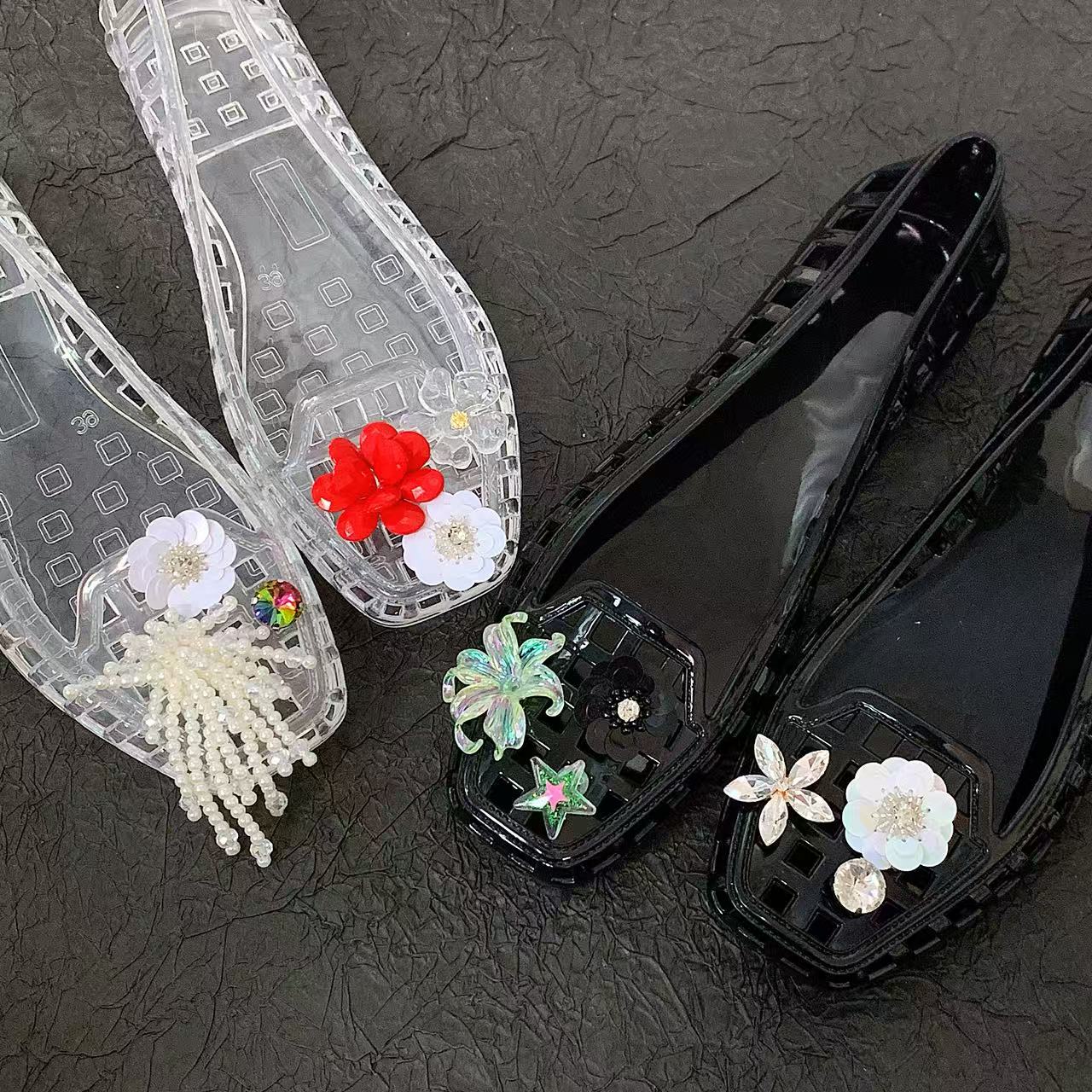 Jelly Crystal Shoes for Women, - Florist Supplies บทวิจารณ์และราคา