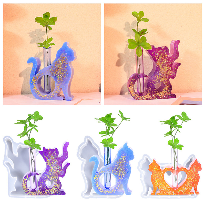 Cat Shaped Resin Molds Vase Si - Florist Supply Vases บทวิจารณ์และราคา