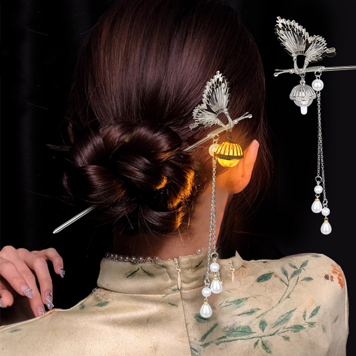 Luminous Flower Hairpin For Wo - Florist Supplies บทวิจารณ์และราคา
