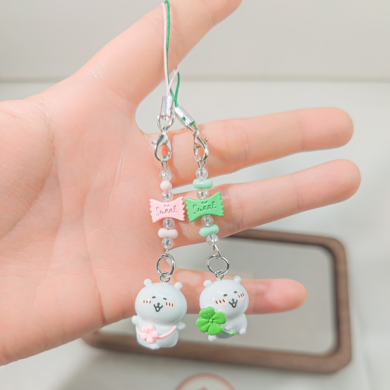 Cute Beaded Phone Strap Pink G - Florist Supplies บทวิจารณ์และราคา