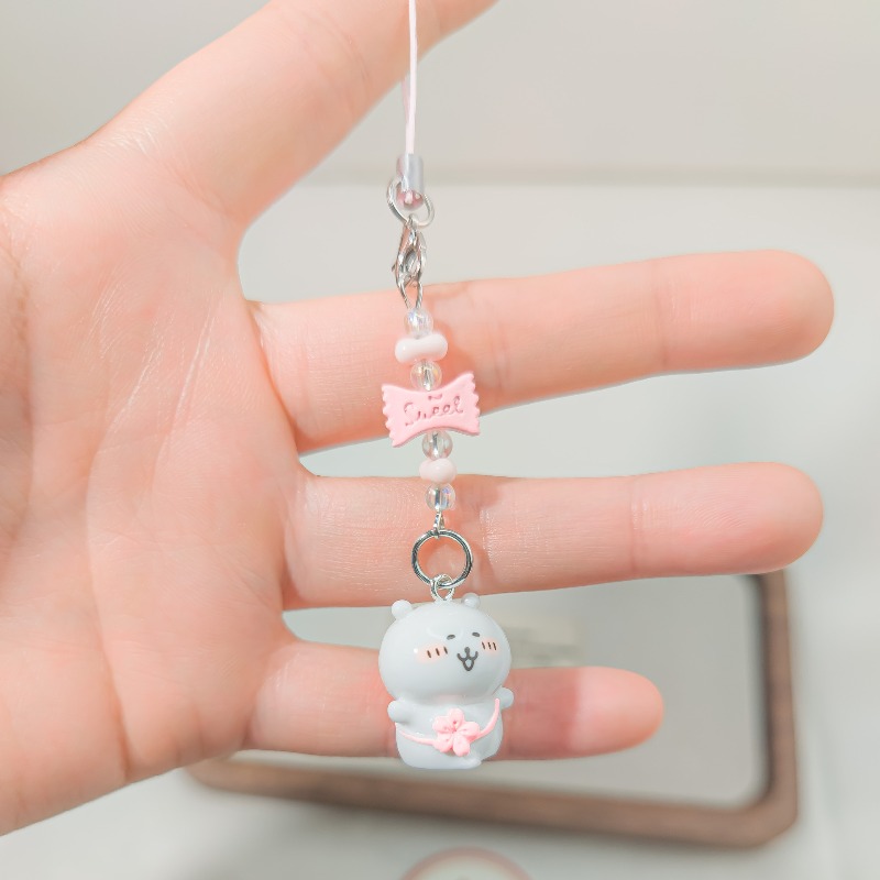Cute Beaded Phone Strap Pink G - Florist Supplies บทวิจารณ์และราคา