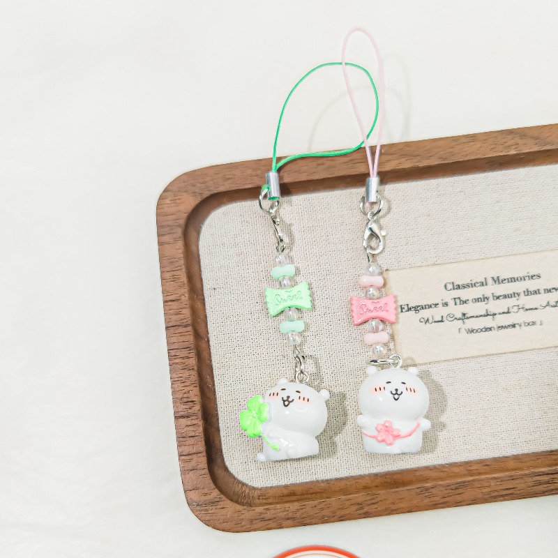 Cute Beaded Phone Strap Pink G - Florist Supplies บทวิจารณ์และราคา