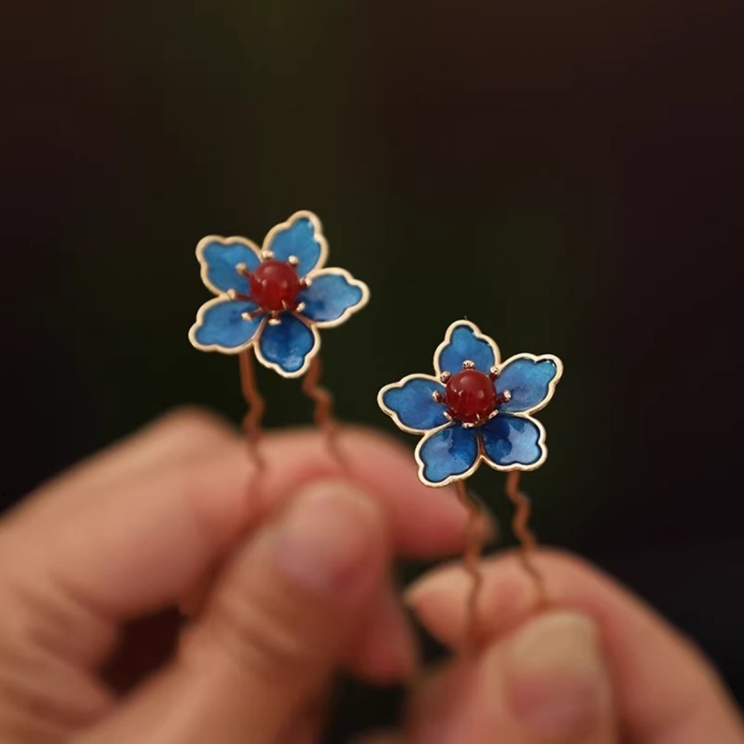 Blue Flower Ancient-Style Hanf - Florist Supplies บทวิจารณ์และราคา