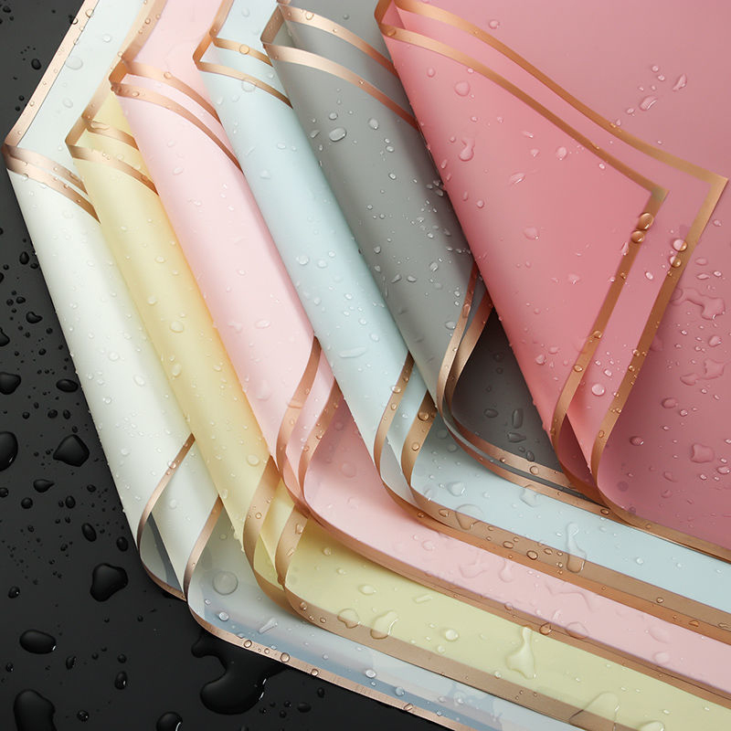 10pcs/set Waterproof Gold Bord - Florist Supply Paper บทวิจารณ์และราคา