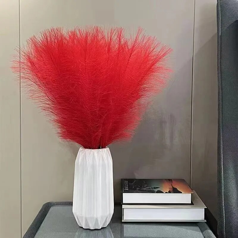 10PCS Artificial Pompous Grass - Florist Supply Vases บทวิจารณ์และราคา